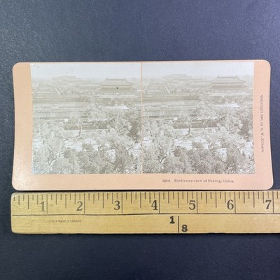 Peking China Stereoview B. W. Kilburn 1900 Bird's-eye-view Beijing