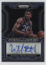 2021-22 Panini Prizm Penmanship Micheal Ray Richardson #PM-MRR Auto 2u3