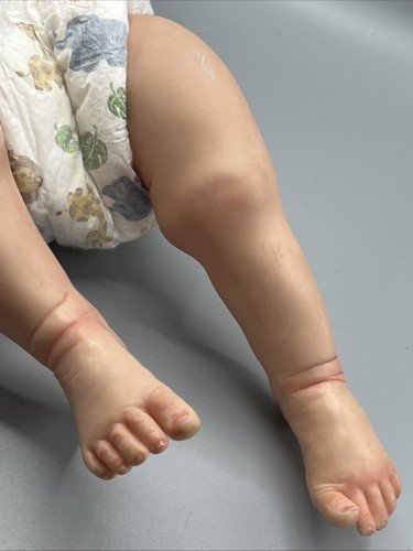 Reborn Baby Puppe anatomisch korrekt Junge Puppe Vinyl 22" realistisch süß! - Bild 6 von 14