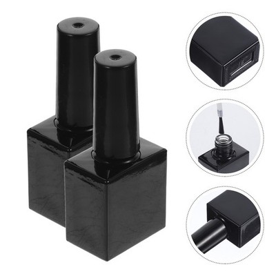 6 Pcs Nagellack Leer Leere Nagellackflaschen Mini-Nagellackflaschen