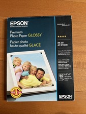 Epson Premium Photo Paper Glossy 50 Sheets 8.5" x 11" Ink Jet S041667 NEW/SEALED