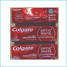 Colgate Optic White Stain Fighter Toothpaste 3‑Pack (4.2 oz Each) – Clean Mint U