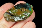 28.8Ct African Opal Carving Carved Flash Play Of Color Collectible YDP186 — photo 2