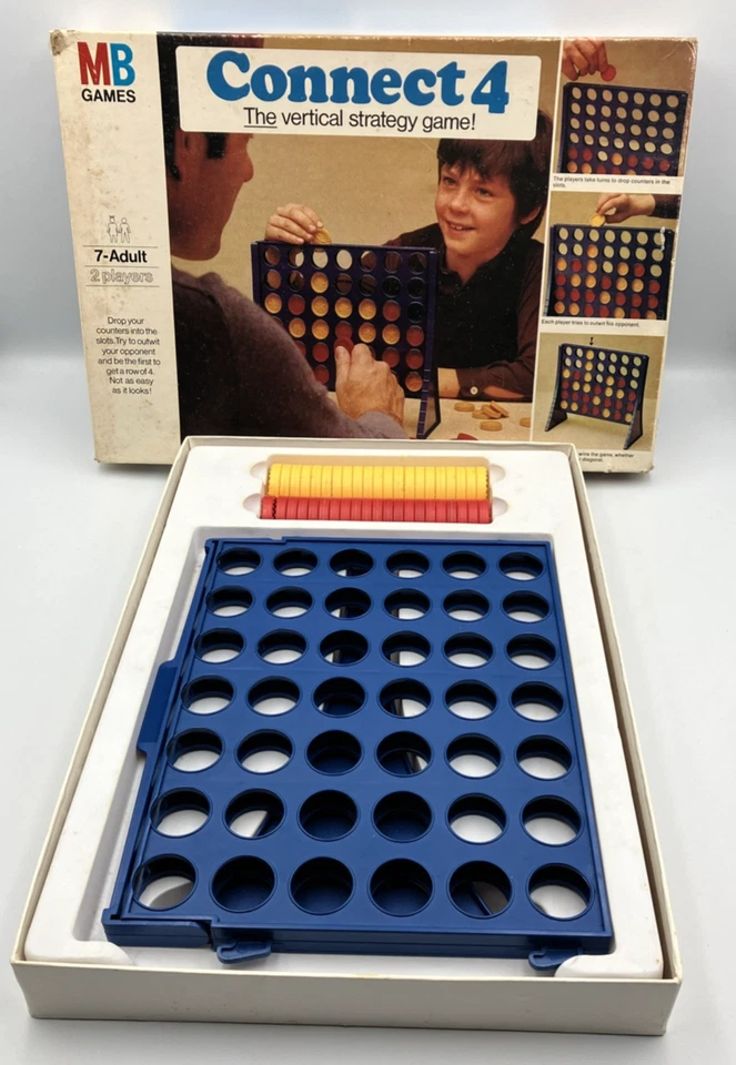 Connect 4 Game 1976 Edition  Original MB Retro Family Fun Strategy - Image 4 of 4