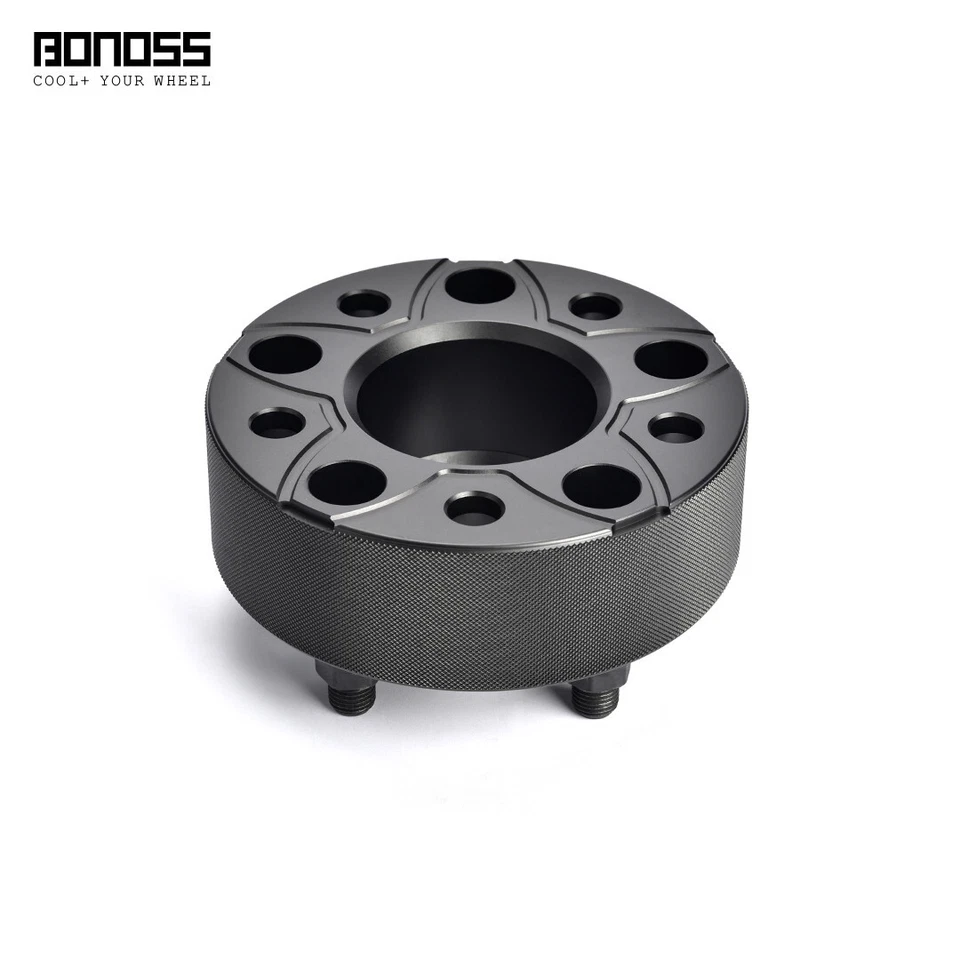 1 par de espaciadores de rueda anodizados negros BONOSS de 50 mm/2 pulgadas para Kia Forte5 YD 2012- Foto 3 de 4