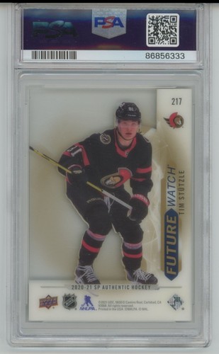 2020-21 SP AUTHENTIC Tim Stutzle FUTURE WATCH RC ROOKIE ACETATE Rare! - Picture 2 of 2