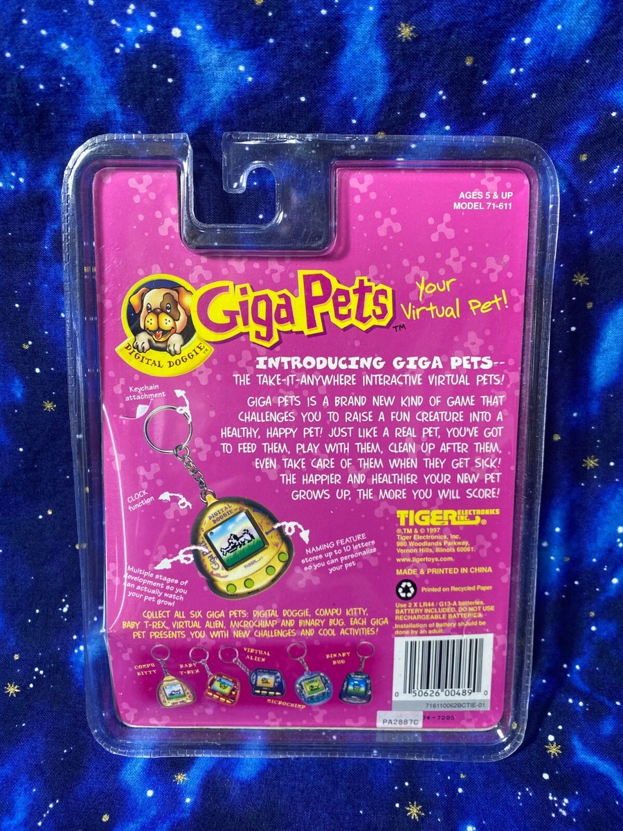 Giga Pets Digital Doggie Gold Edition 1997 by Tiger Electronics
