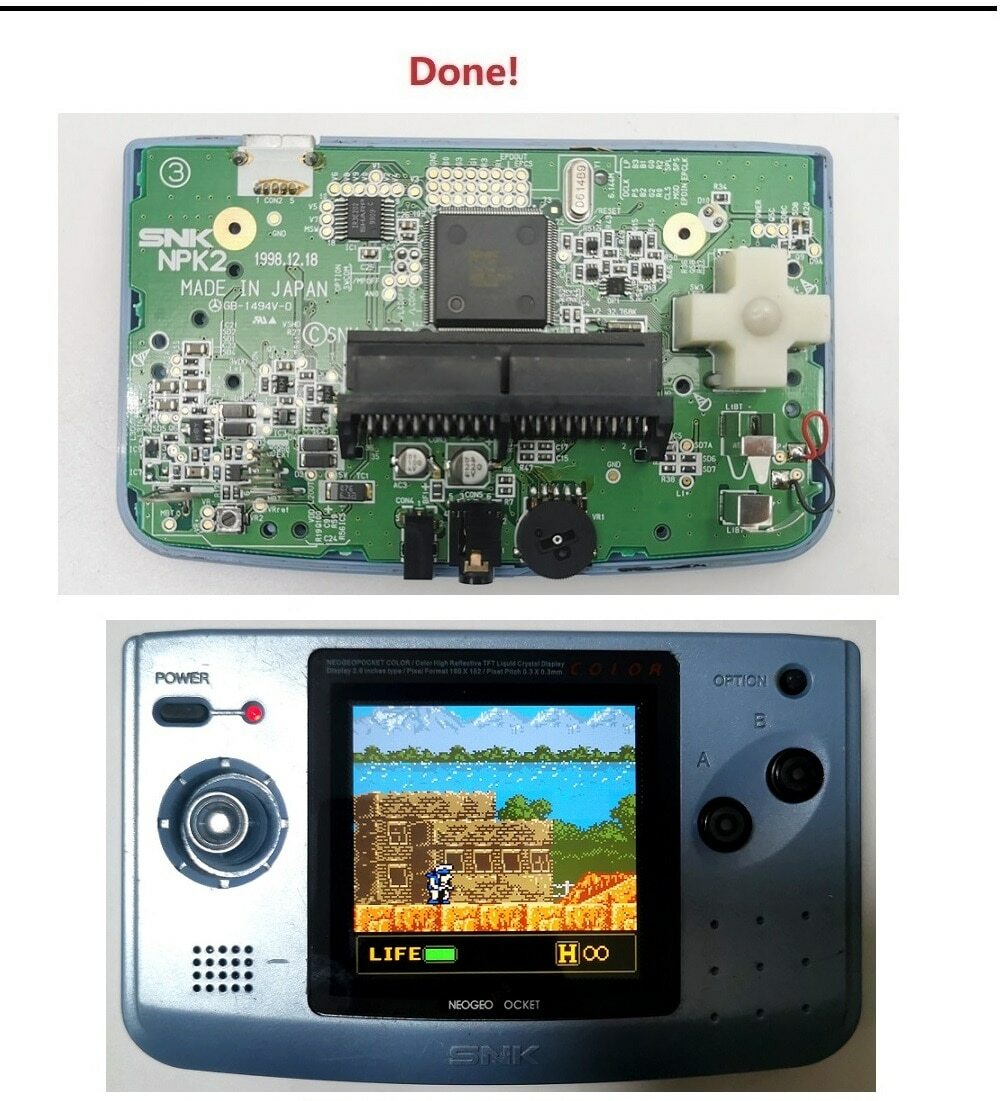 Neo Geo Pocket Color OSD Q5 IPS Backlight Mod kit | eBay