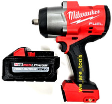 Milwaukee FUEL 2967-20 M18 1/2 Impact Wrench, 1 6.0 AH Battery 1,600 lbs Ring