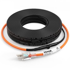 VEVOR Pipe Heat Cable 5w/ft Self-Regulating w/ Built-in Thermostat 120ft