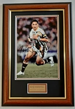 Benji Marshall 2005 Wests Tigers Signed Action Photo Framed Memorabilia