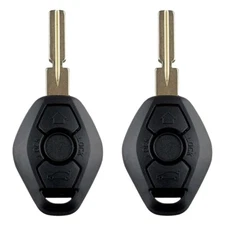AKS KEYS New Replacement for BMW Key Fob EWS LX8FZV 315Mhz 2 Tracks (2 Pack)