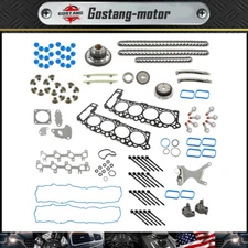 Timing Chain Kit Head Gasket bolts Set For Dodge Dakota Ram 1500 2004-2007 4.7L