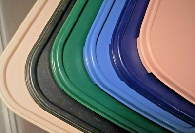 TUPPERWARE NEW VINTAGE *SQUARE* REPLACEMENT SEALS # 1623 IN 6 CLASSIC COLORS