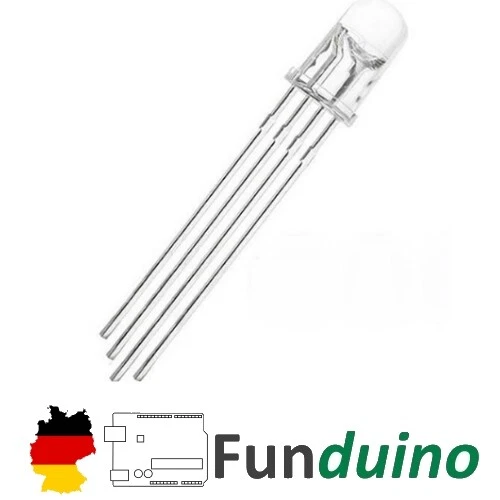 MARKENLOS RGB-LED (common cathode) für Arduino Mikrocontroller Raspberry Pi