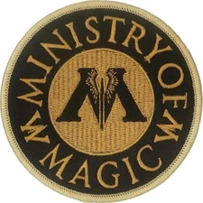 Ata-Boy Harry Potter Ministry of Magic Iron On Patch Embroidered Magic Wizard 3"