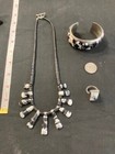 Elegant Set of Scottish Agate Silver Jewelry From My Film Collection — photo 7
