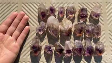 wholesales 19pcs Natural amethyst Crystal point healing- purple phatom