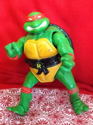 1992 TMNT Teenage Mutant Ninja Turtles Raphael Collector Action Figure 
