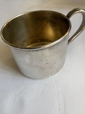 Antique Oneida Silversmiths silver plated baby cup, mug