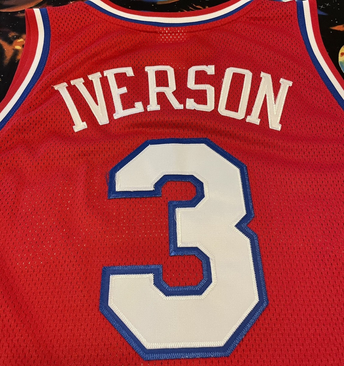 Rare Vintage Reebok HWC NBA Philadelphia 76ers Sixers Allen