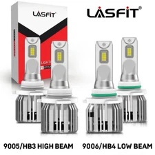 LASFIT 9005 or 9006 LED Headlight Bulb for Honda Accord 97-07 Civic 04-13 White