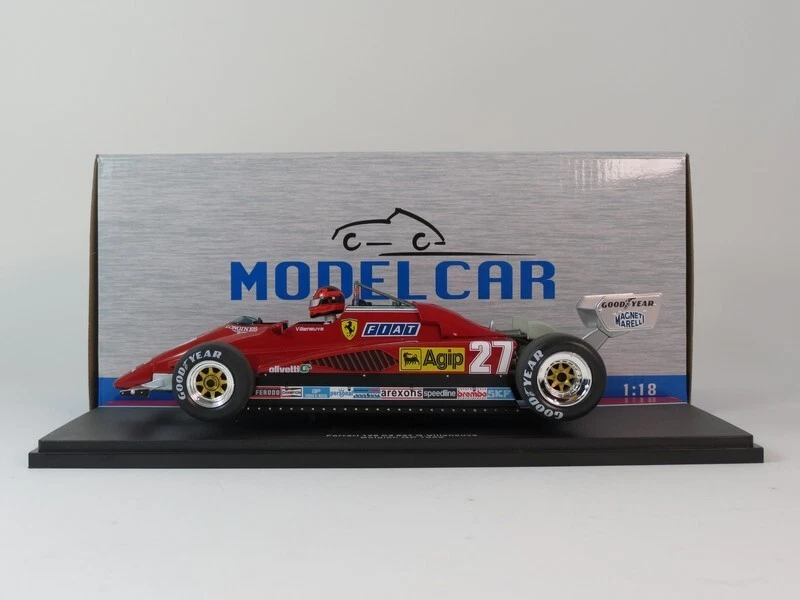 MCG Ferrari 126 C2 #27 Gilles Villeneuve Zolder Belgian GP 1982 1/18 MCG18629F - Immagine 3 di 4