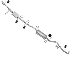 Exhaust Pipe System Frt + Rear Mufflers, Tail Pipe For Toyota Tundra 4.7L 03-06