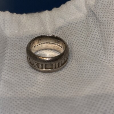 Vintage 2003 Tiffany & Co ATLAS Wide Band Ring Sterling