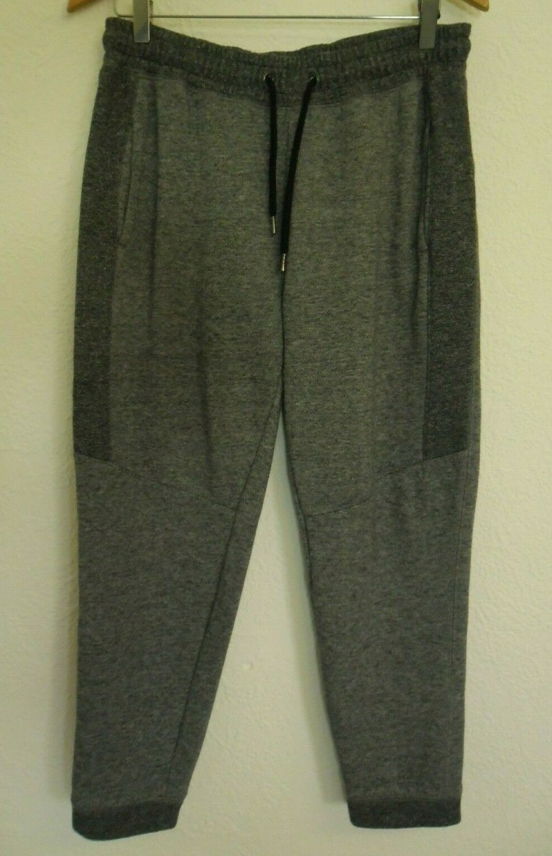Topman Mens Joggers Size S Grey Marl Drawstring Waist Pockets