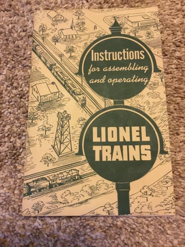 1951 Vintage Instructions for Assembling and Operating Lionel Trains Booklet