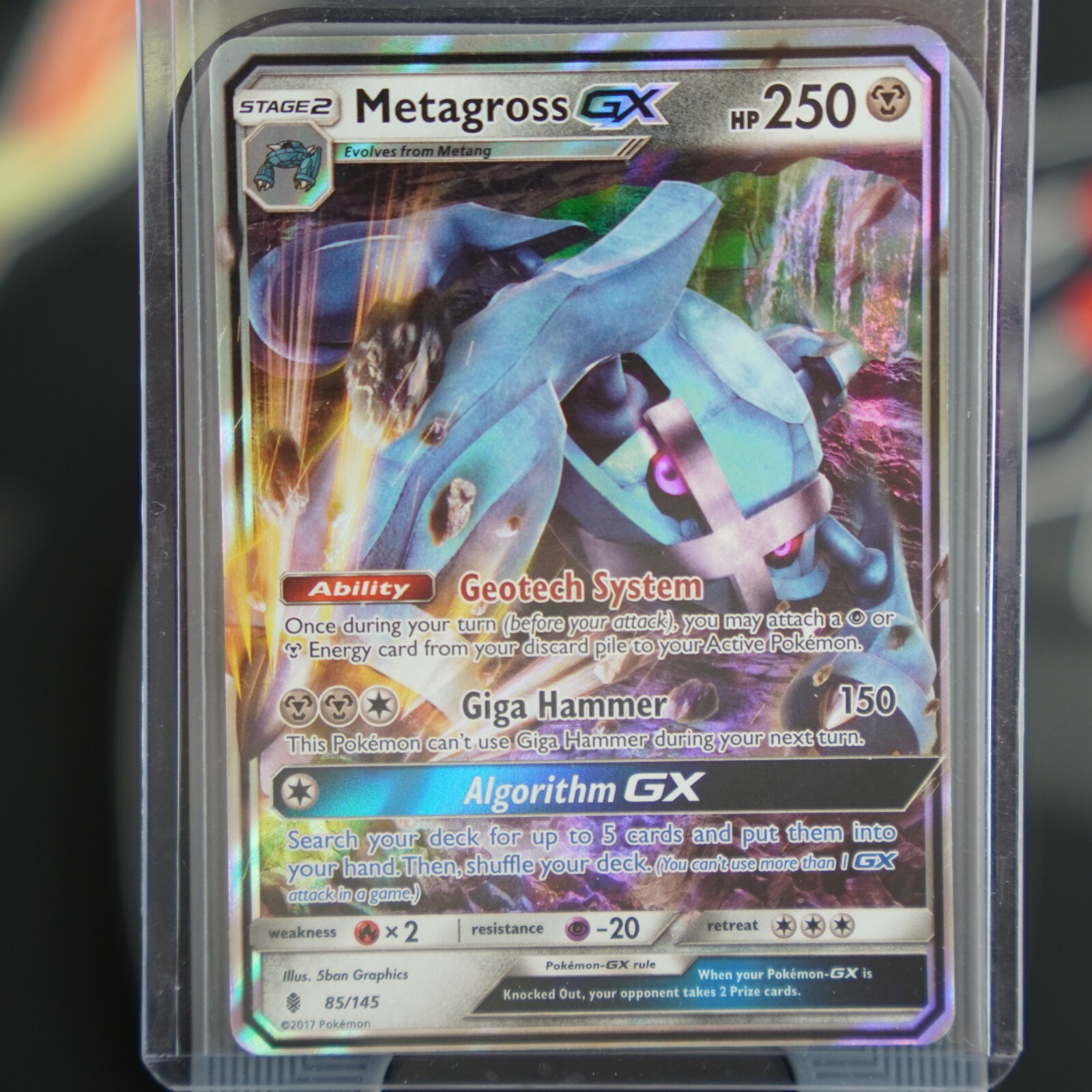 Metagross GX 85/145 Guardians Rising NM Ultra Rare Pokemon Card