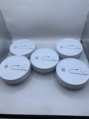X-Sense Smoke & Fire Alarms Set of 5 10-Year Lithium Battery LED UL Compliant