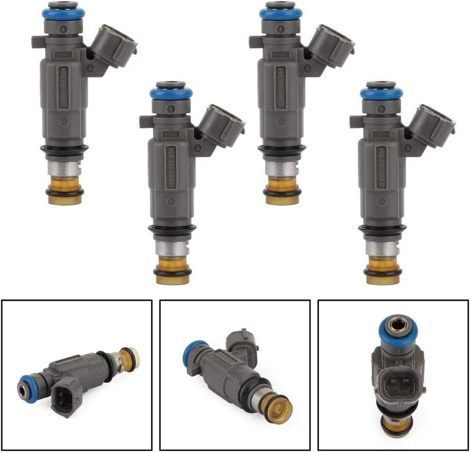 Inyector de combustible OEM 4X 00-06 Subaru Outback Impreza Baja Legacy 2,5 L H4 0280155954 Foto 3 de 4