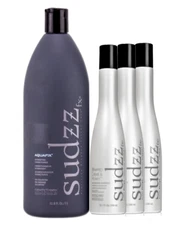 Sudzz Whipped Creme & Honey Volumizing 3-Shampoo & AquaFix Conditioner Pack of 4