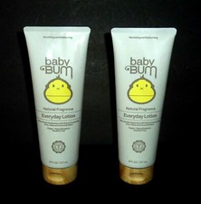 Baby Bum Natural Fragrance Everyday Lotion 8 Fl oz 2 PACK Sealed FREE SHIPPING