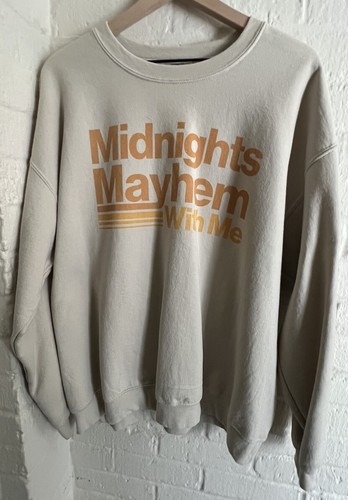 Custom Taylor Vintage 70er Jahre Stil MITTERNACHT MAYHEM WITH ME Era Sweatshirt Größe XL - Bild 2 von 4