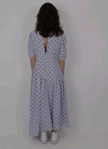 Labelrail x Olivia & Alice Polka Dot Maxi Dress, Lavender /Green Size 12 - Picture 10 of 16