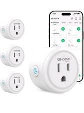 GHome Smart Plug, WiFi Smart Plugs Work with Alexa and Google Home, Smart Outlet