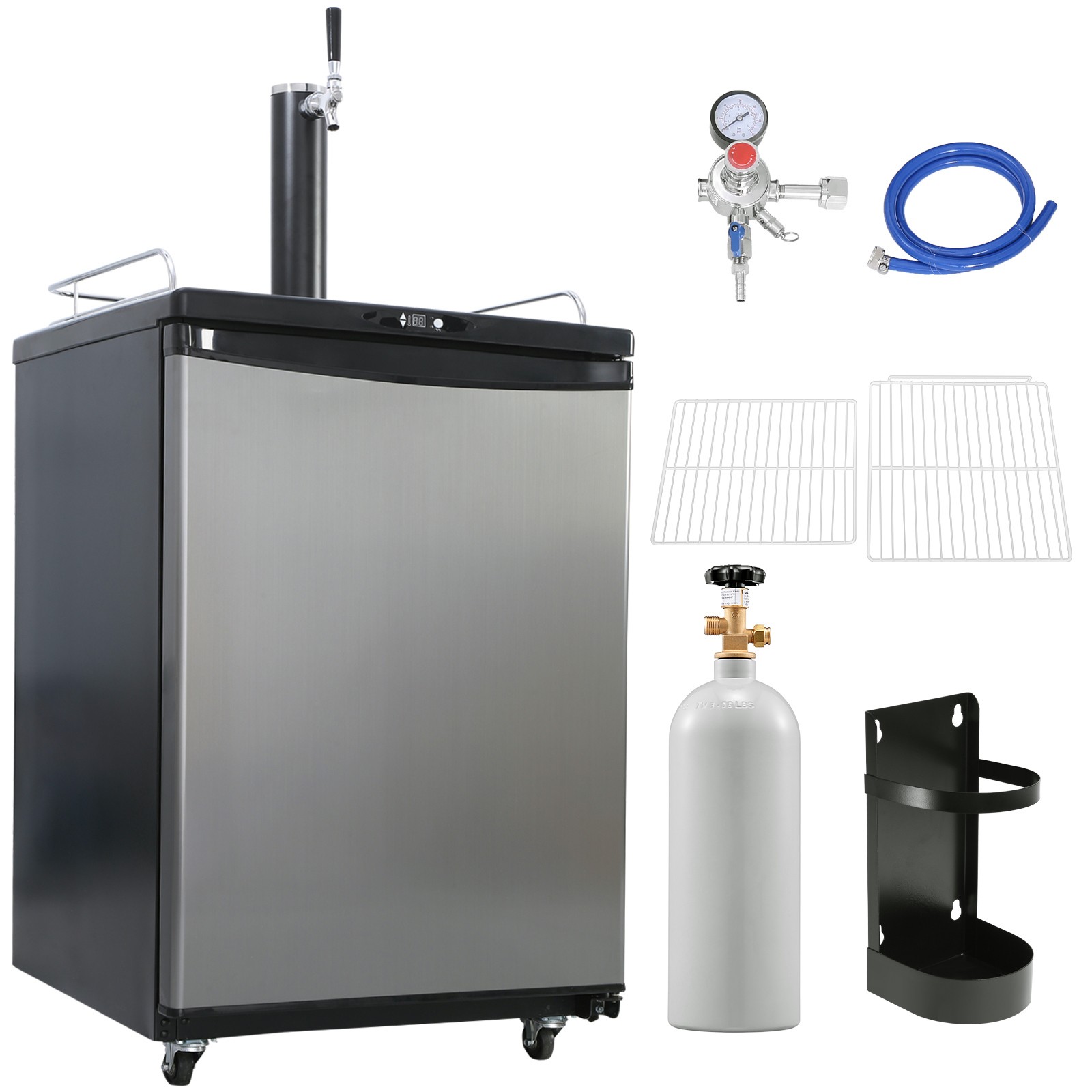 Uimoso Draft Beer Dispenser Kegerator with Single Tap Full-S
