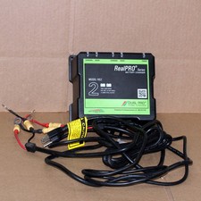 Real Pro Rs2 2 Bank Marine Rv Boat Battery Charger 12 Amps 12 Volts Tested Real Pro Rs2 2 Bank Marine Rv Boat Battery Charger 12 Amps 12 Volts Tested