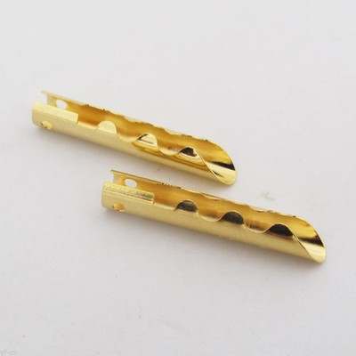 50pcs Banana Plug Speaker Cable Connector Gold Plated Copper BFA Z-Type 4mm