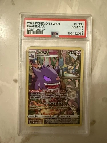 PSA 10 Gengar TG06/TG30 Swsh11: Lost Origin Trainer Gallery Holo