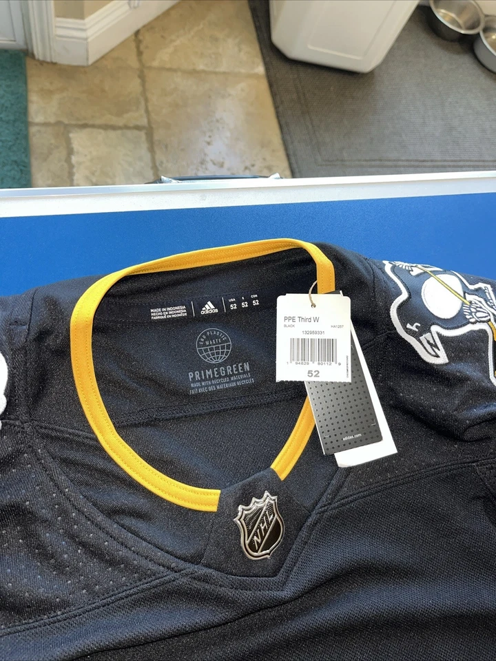 Pittsburgh Penguins Adidas 2021/22 Alternate Primegreen Jersey Men’s Size 52 New - Image 2 of 4