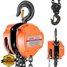 VEVOR Chain Hoist 2T 20FT Orange