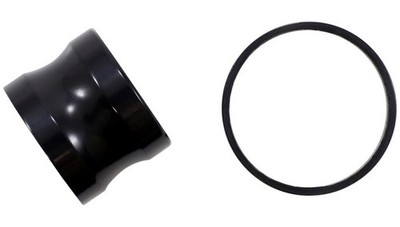 Covingtons Smooth Front Axle Spacer Kit Black #C0008-B Harley Davidson