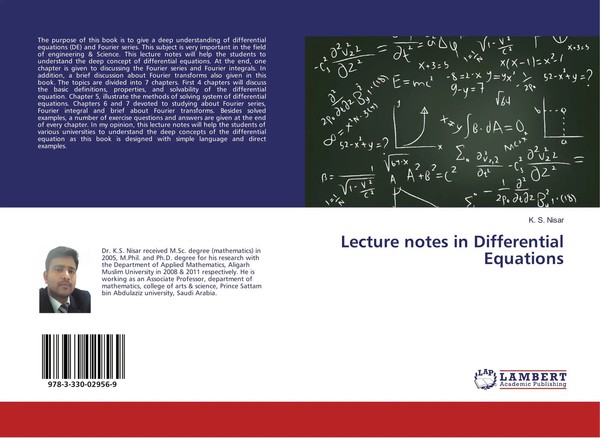 K. S. Nisar | Lecture Notes In Differential Equations | Taschenbuch | Englisch-image