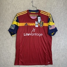 NWT Adidas MLS Real Salt Lake RSL  Stadium Soccer Jersey Red Men’s X-Large
