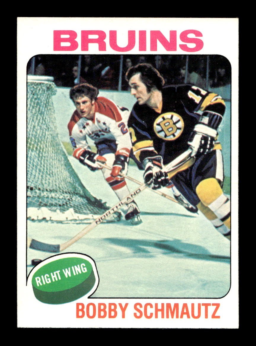 Bobby Schmautz #251 Hockey Cards 1975 Topps trading card — raw and PSA graded price guide
