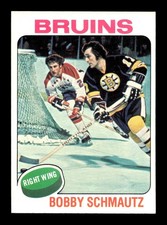 1975 76 Topps #251 Bobby Schmautz Bruins NEAR MINT *4c